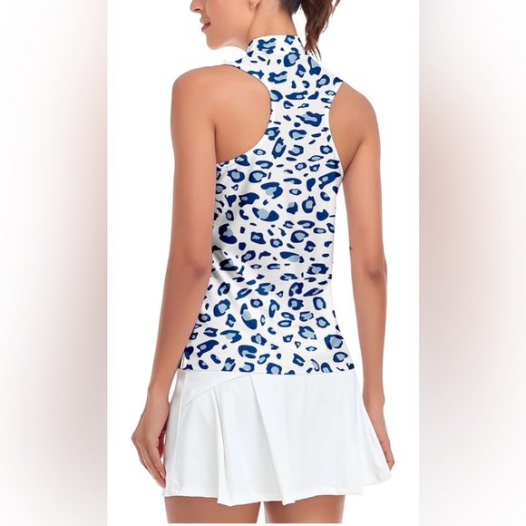 Soneven Women's Sleeveless Golf Shirts Printed Moisture Wicking V Neck

#18 - Picture 2 of 5